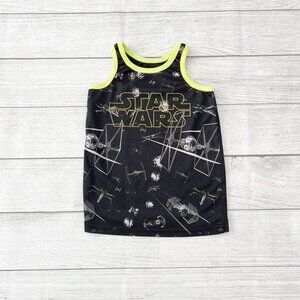 Star Wars Tank Top Boys Trim TIE Fighter Graphic Sleeveless Active Shirt 4
